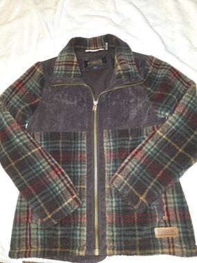 Pendleton Multicolor Plaid Wool Zip Jacket Size S